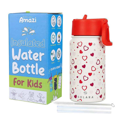 SOLARA Insulated Water Bottle for Kid Hearts 450 ml