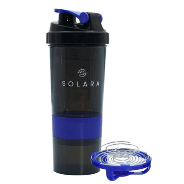 SOLARA Protein Shaker Bottle 650 ML Blue