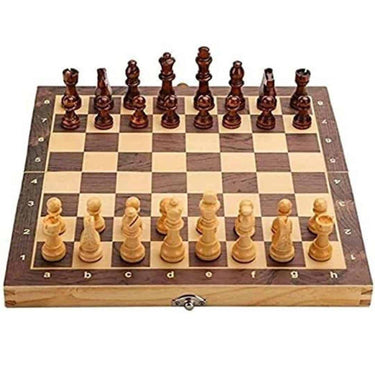 SPOCCO 11X11 Foldable Wooden Chess Board Set