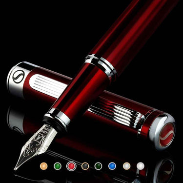 Scriveiner Deep Crimson Red Fountain Pen Red