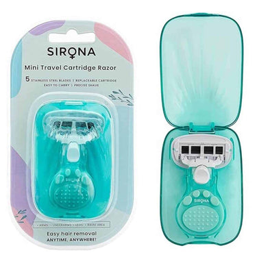 Sirona 5 Blade Mini Travel Cartridge Hair Removal Razor for Women