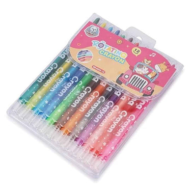 Skoolster 12 shades Twist crayons with Anti Breakage body