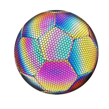 TLISMI Holographic Glowing Light Up Luminous Reflective Football for Kids