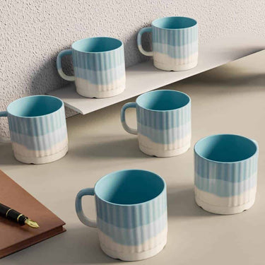 The Earth Store Tritone SkyBlue Frontier Tea Cup Set