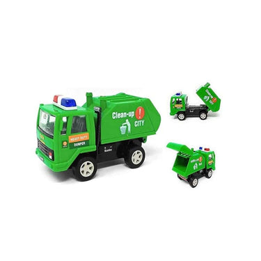 Toyscape Clean Up Truck Garbage Toy Truck Pull Back Truck Toy