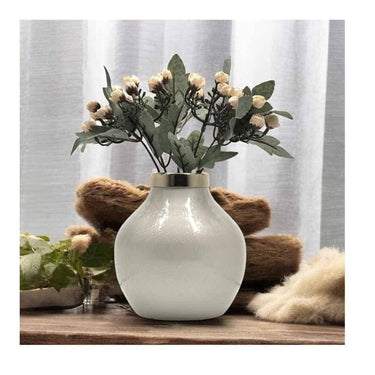 Urban Born Metal Flower Vase(White)