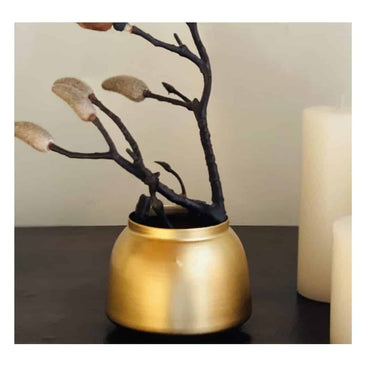 Urban Born Metal Flower vase( Gold)