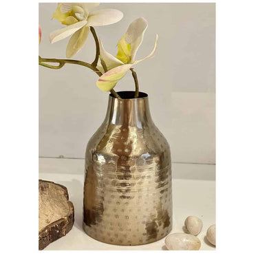 Urban Born Metal Flower vase(Shinny Gold)