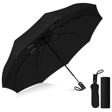 WIDEWINGS Umbrella 3 Fold with Auto Open and Close (BLACK)