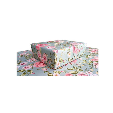 LXINDIA gift wrapper Aakar Pack of 5 Gift Wrapping Paper Sheet (Sage Green Roses)