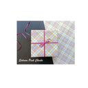 LXINDIA gift wrapper Aakar Pack of 5 Gift Wrapping Paper Sheet (Salmon Pink Checks)