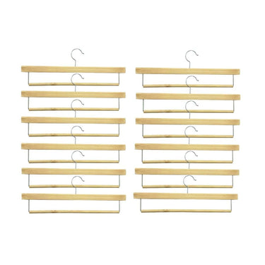 LXINDIA HANGER Aakriti Wooden Slack Hangers