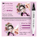 LXINDIA marker ABOUT SPACE 36 Colours Dual Tip White Art Markers with Sturdy Carrying Case