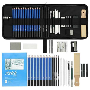 LXINDIA Pencil ABOUT SPACE Sketching Kit  38 Pcs