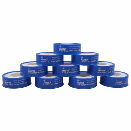 LXINDIA PTFE tape ABRO PTFE  for Leak Water Plumbing 12mm x 10Mtr (White 20Pcs) PACK OF 2