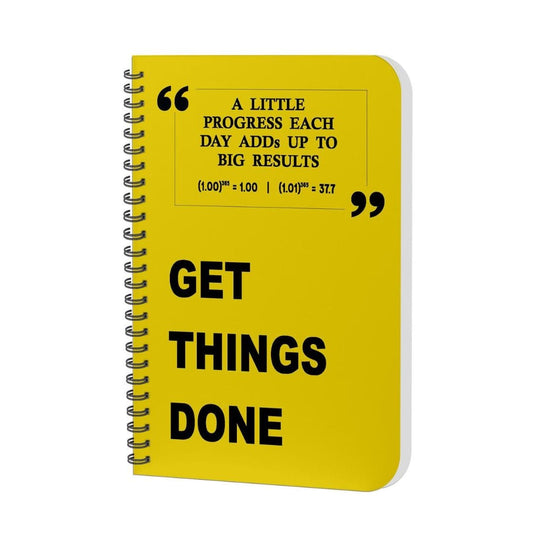 LX INDIA Study Planner AccuPrints Daily Planner Undated 3 Month Planner (Yellow/Get Things Done)
