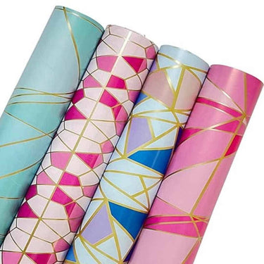 LXINDIA gift wrapper AccuPrints Gift Wrapping Paper Sheet (Pack of 12)