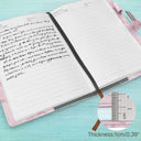 LXINDIA Note pad AccuPrints Marble Pattern Lock Diary Writing Notebook Pink