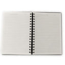 LXINDIA Note pad AccuPrints wiro Hard bound Size A5 Ruled 200 pages (texblue)