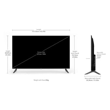 LXINDIA TV Acer 126 cm (50 inches) Pro Series 4K Ultra HD LED Smart Google TV AR50UDIGU2875AT (Black)