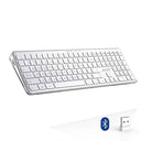 LXINDIA Keyboards Acer Clearview Curved Transparent Wireless Rechargeable Keyboard