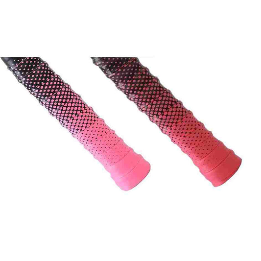 LX INDIA Badminton Grip 1 of Red 1 of Pink Acers Badminton Racket Only PU (Rubber) Soft Grip Pack of 2 Racquet Overgrip/Tape Mesh Design