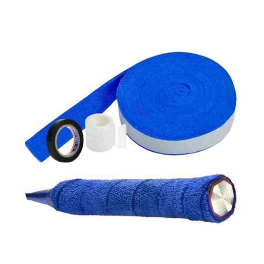 LX INDIA Batminton Grip Blue-Roll ACERS Badminton Racket Towel Overgrip Roll Blue 10 Meters for 19 Grips