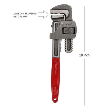 LXINDIA pipe wrenchers ACHRO 14inch Pipe Wrench and 10inch Pipe Wrench (Pack of 2)