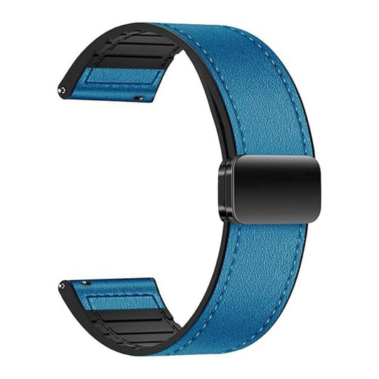 LX INDIA Watch straps ACM Watch Strap Leather Magnetic Silicone 22mm Belt Luxury Band(blue)