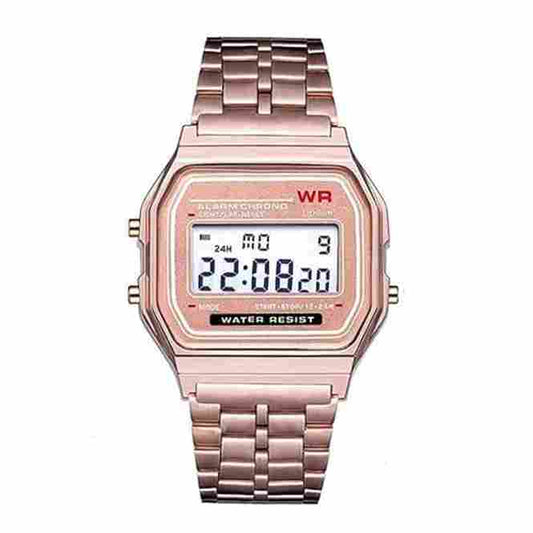LX INDIA Digital Watch Rose Gold Acnos Brand Digital 4 Colours Vintage Square Dial Unisex WR70ist Watch for Men Women Pack of 1 (WR70)