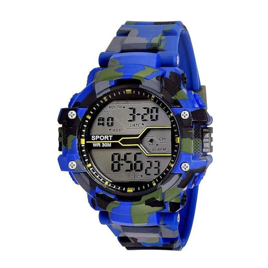 LX INDIA Watch Blue Acnos® Premium Men's 3 Color Army Shockproof Waterproof Digital Sports Watch