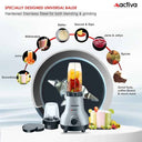 LXINDIA Grinders ACTIVA Easy Mix Nutri 2 Jar Mixer Grinder Powerful 500 Watt Motor