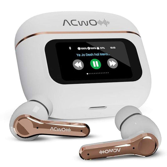 LX INDIA Earbuds ACwO Dwots Touch TWS in Ear Earbuds platinum white