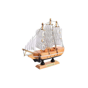 LXINDIA Show Piece ADA Handicraft Wooden Beautiful Antique Decorative Wooden Sailing Ship Showpiece