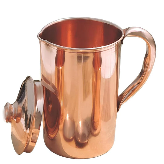 LX INDIA Jug Adoko Leak-Proof Pure Copper Jug 2 Litre