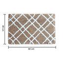 LXINDIA mats AEROHAVEN Abstract Modern Bathmat (40 x 60 cm) Coffee