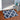 LX INDIA bath mat AEROHAVEN Glorious Microfiber Abstract Moroccan Designer Bathmat (Blue)