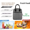 LXINDIA Bag AERYS Insulated Lunch Bags (Grey) (Nylon)