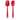 LXINDIA kitchen tool AGARO Deluxe Silicone Spatula (Set of 2) Red