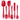 LXINDIA kitchen tool AGARO Deluxe Silicone Spatula (Set of 6) Red