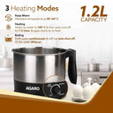 LXINDIA Kettle AGARO Esteem Electric Multi Kettle 1.2L 600W