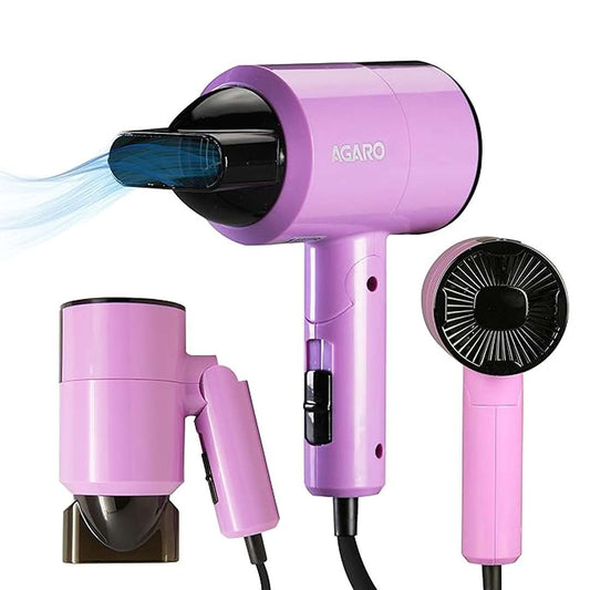 LXINDIA Dryer AGARO HD1211 1100 Watts Foldable Hair Dryer (Compact in Size) Purple