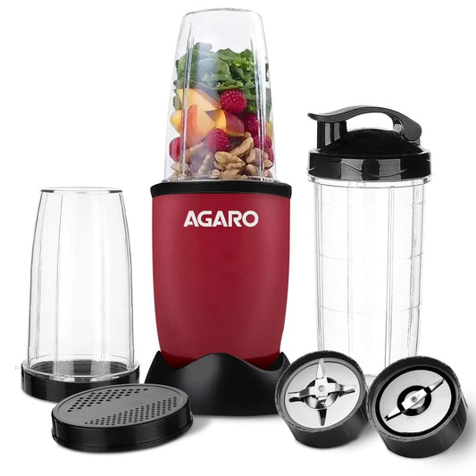 LX INDIA Juice Blender AGARO Regal 3 Jar Personal Blender, 400 Watts, Mixer/Grinder/Smoothie/Juice Maker