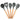 LXINDIA kitchen tool AGARO Royal Silicone Spatula (Set of 5) Grey