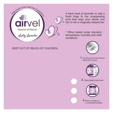 LX INDIA Air freshener Airvel Bathroom Air Freshener Lavender Fragrance Pack of 2