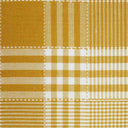 LXINDIA Table Cloth Airwill Cotton Checkered Pattern Square Table Cover Sized (56x56 inches) Yellow and White