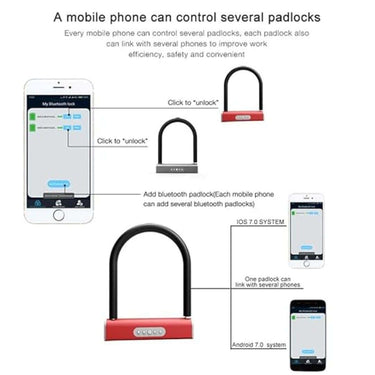 LXINDIA Lock AllExtreme ANS U1L Bluetooth U Lock Password  App Unlock for Car Motorcycle Bicycle Home