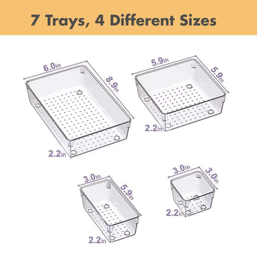 LXINDIA organizer ALOXE Drawer Organizer  for Cosmetic and Kitchen Items