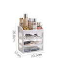 LXINDIA organizer ALOXE Makeup Organiser Box (White) (3 Tier)