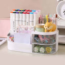 LXINDIA organizer ALOXE Makeup Organizer  (White)